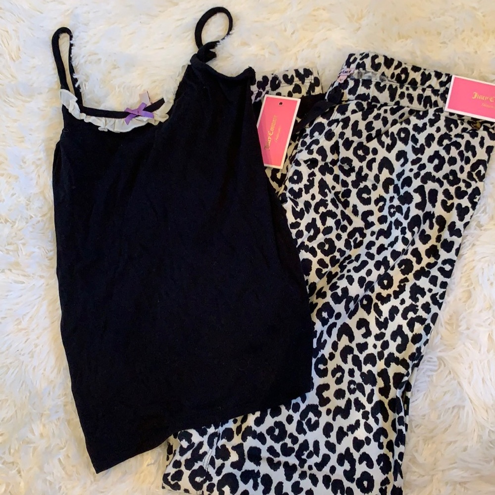 NWT Juicy Couture Leopard Print Pajama Set